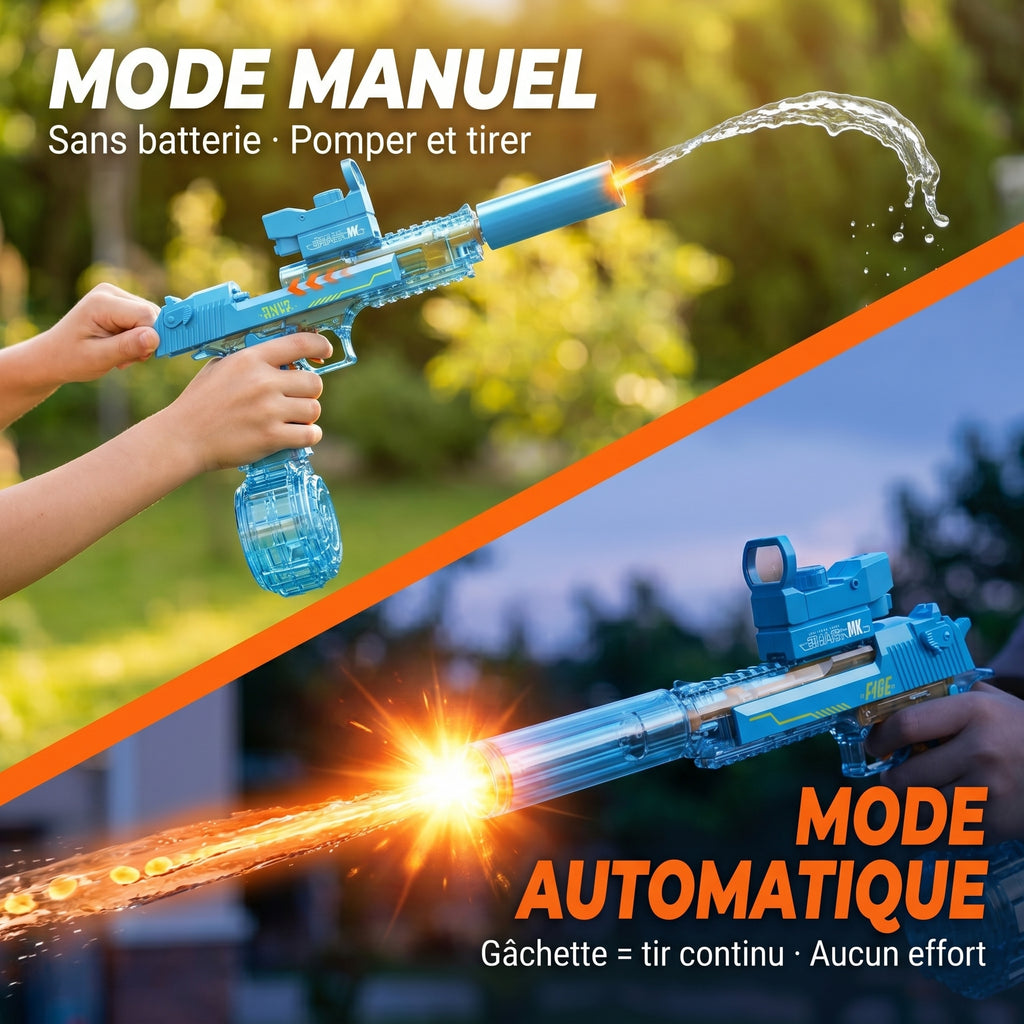 Pistolets à eau électrique LED — Flash à chaque tir