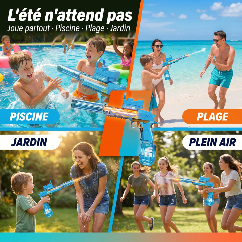 Pistolets à eau électrique LED — Flash à chaque tir